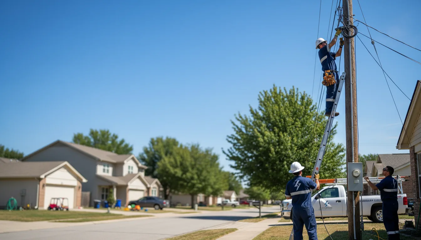 Residential electrician providing installation services in Cee Vee, TX